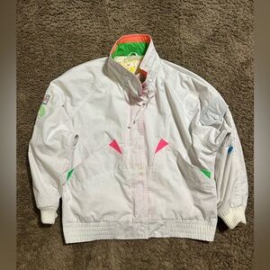 Vintage Izzy “triple white” 90s jacket size small